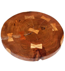 Table basse Bois d'acacia massif (55-60) x 40 cm