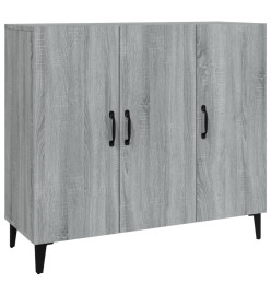 Buffet sonoma gris 90x34x80 cm bois d'ingénierie