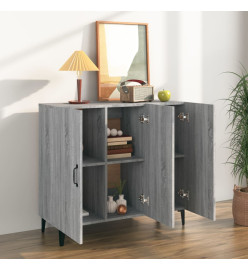 Buffet sonoma gris 90x34x80 cm bois d'ingénierie