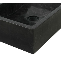 Lavabo 45x30x12 cm marbre noir brillant