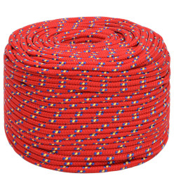 Corde de bateau Rouge 6 mm 50 m Polypropylène