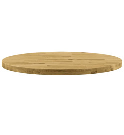 Dessus de table Bois de chêne massif Rond 44 mm 900 mm