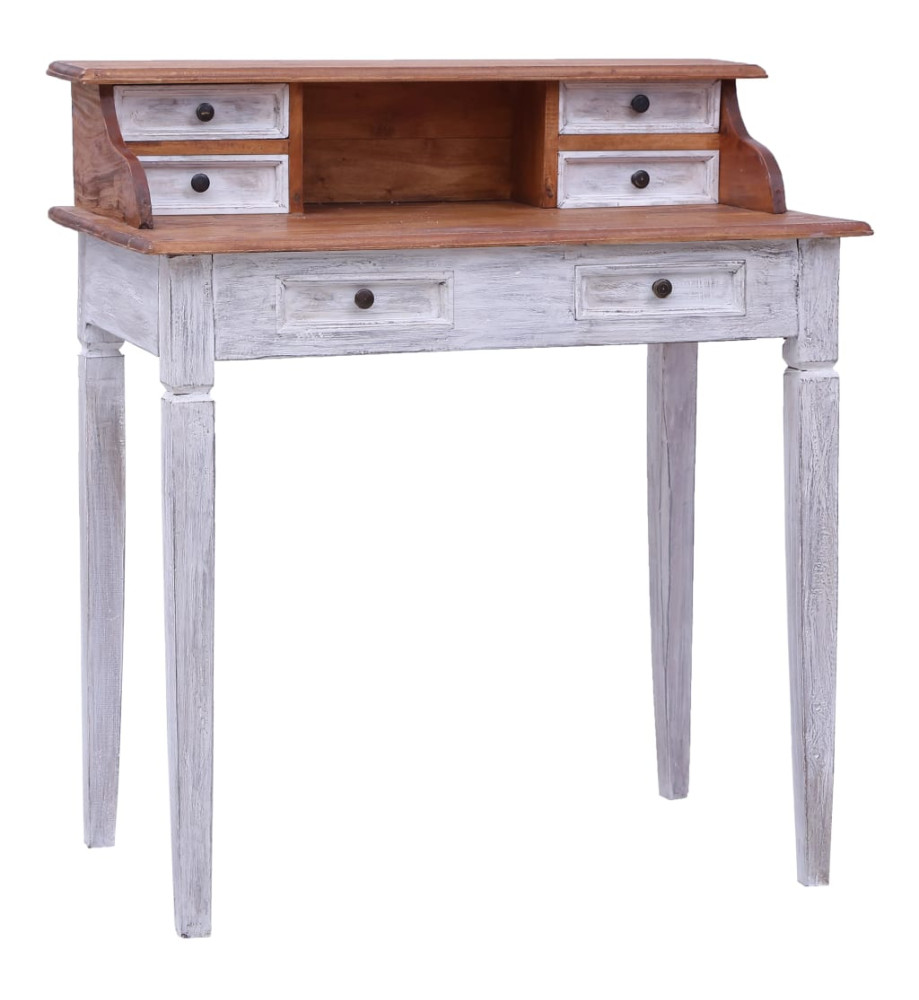 Bureau avec tiroirs 90x50x101 cm Bois de récupération solide