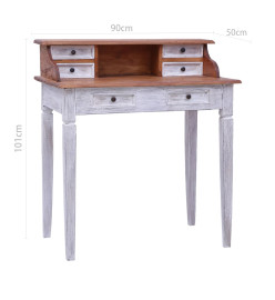 Bureau avec tiroirs 90x50x101 cm Bois de récupération solide