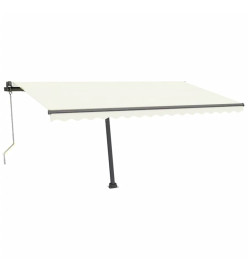 Auvent automatique sur pied 450x300 cm Crème