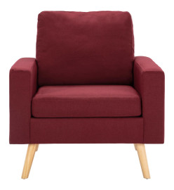 Fauteuil Rouge bordeaux Tissu