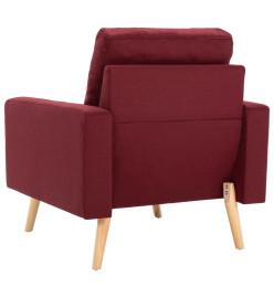 Fauteuil Rouge bordeaux Tissu