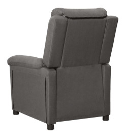 Fauteuil inclinable électrique Gris foncé Tissu