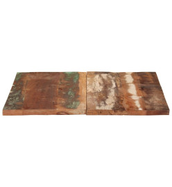 Dessus de table rectangulaire 70x80 cm 25-27 mm Bois récupéré