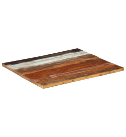 Dessus de table rectangulaire 70x80 cm 25-27 mm Bois récupéré