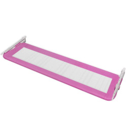 Barrière de lit de sécurité pour tout-petits 2pcs Rose 150x42cm