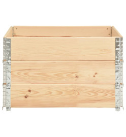 Colliers de palette 3 pcs 100x100 cm Bois de pin solide