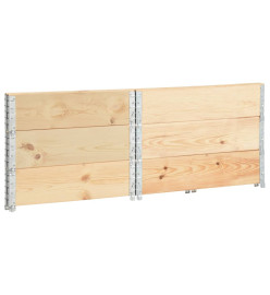 Colliers de palette 3 pcs 100x100 cm Bois de pin solide