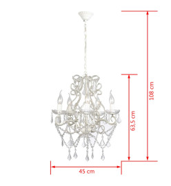 Chandelier avec 2800 cristaux E14