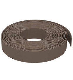 Bordures de jardin 4 pcs marron 10 m 10 cm polyéthylène