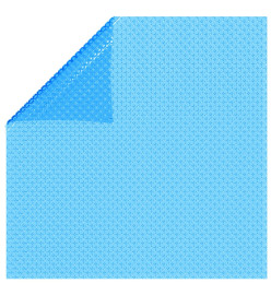 Couverture de piscine rectangulaire 1200x600 cm PE Bleu