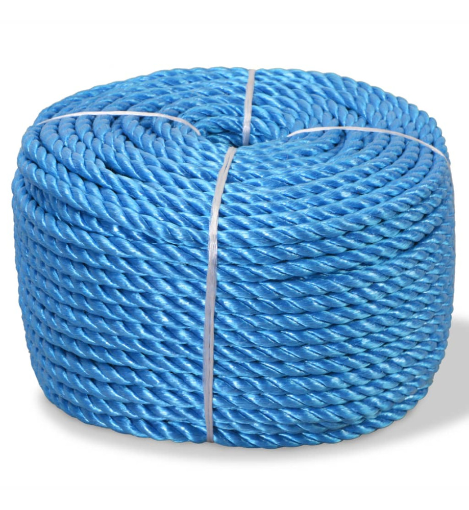 Corde torsadée Polypropylène 6 mm 200 m Bleu