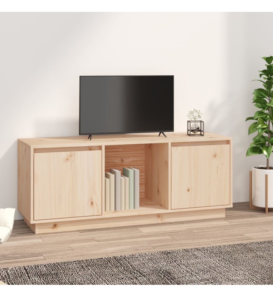 Meuble TV 110,5x35x44 cm Bois de pin massif