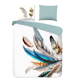 Good Morning Housse de couette FEATHER 200x200/220 cm Multicolore