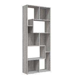 Bibliothèque Sonoma gris 67x24x161 cm Bois d'ingénierie