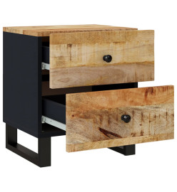 Tables de chevet 2 pcs 40x33x46 cm Bois de manguier solide