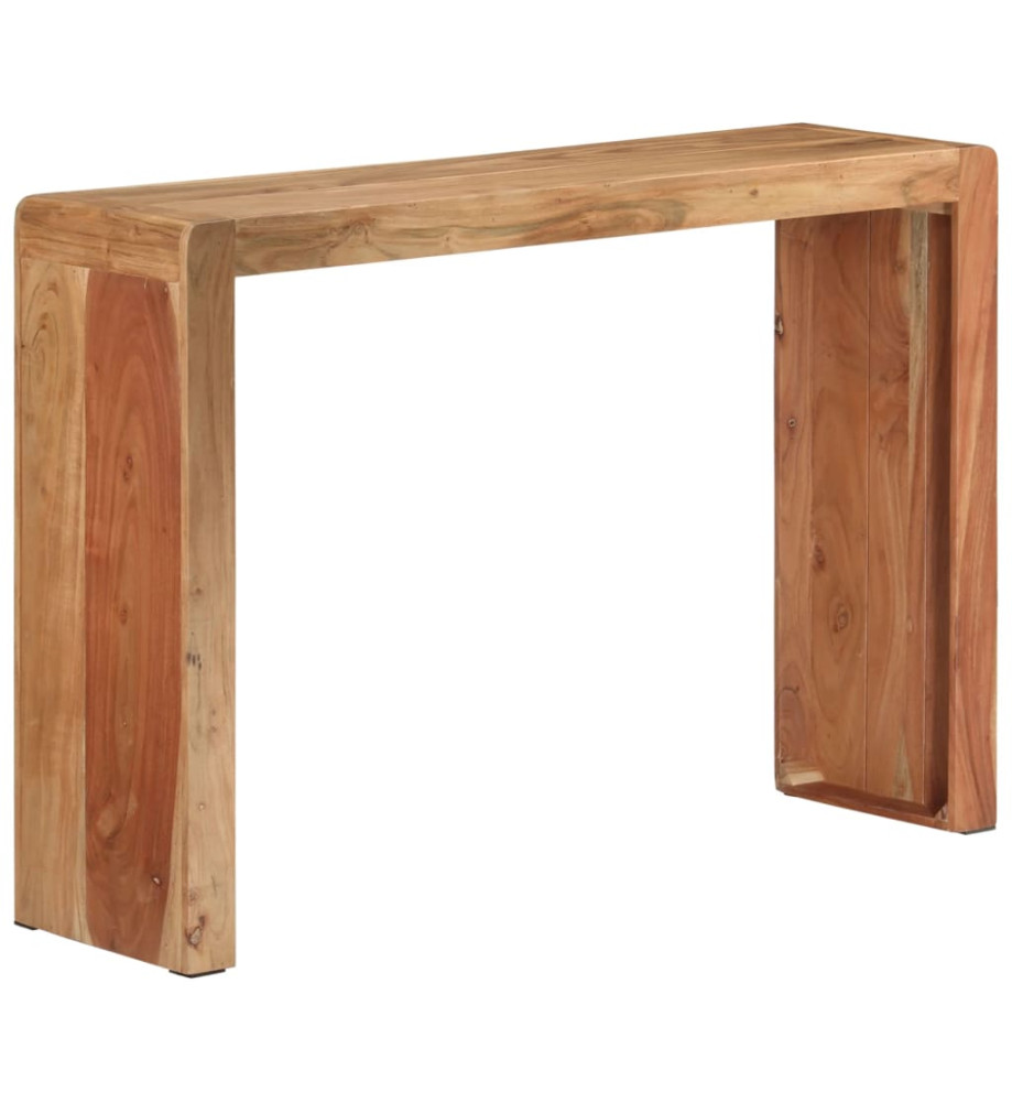 Table console 110x30x76 cm bois massif d'acacia