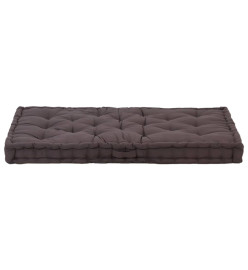 Coussin de plancher de palette Coton 120x80x10 cm Anthracite