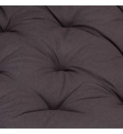 Coussin de plancher de palette Coton 120x80x10 cm Anthracite