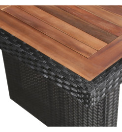 Table de jardin 240x90x74 cm Résine tressée et bois d'acacia