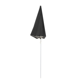 Parasol d'extérieur avec mât en acier Anthracite 180 cm