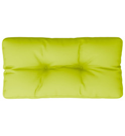 Coussin de palette vert vif 70x40x12 cm tissu