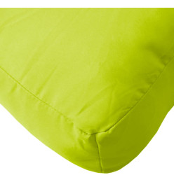 Coussin de palette vert vif 70x40x12 cm tissu