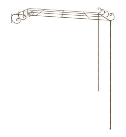 Pergola de jardin Marron antique 4x3x2,5 m Fer