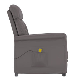 Fauteuil de massage Gris Similicuir