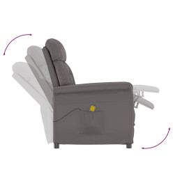 Fauteuil de massage Gris Similicuir