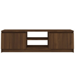 Meuble TV Chêne marron 120x30x35,5 cm Bois d'ingénierie