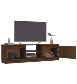 Meuble TV Chêne marron 120x30x35,5 cm Bois d'ingénierie