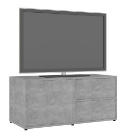 Meuble TV Gris béton 80x34x36 cm Aggloméré