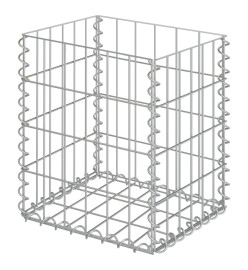 Paniers de gabion 2 pcs Acier galvanisé 30x30x40 cm