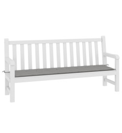 Coussin de banc de jardin gris 150x50x3 cm tissu oxford