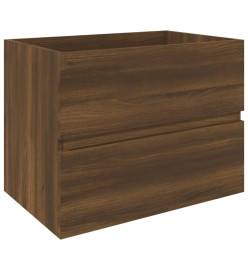 Armoire de lavabo Chêne marron 60x38,5x45 cm Bois d'ingénierie