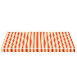 Tissu de remplacement pour auvent Jaune et orange 4,5x3 m