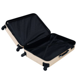 Ensemble de valises rigides 2 pcs Doré ABS