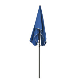 Parasol de jardin avec mât 200x130 cm Bleu azuré