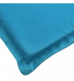 Coussin de chaise longue bleu 186x58x3 cm tissu oxford