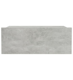 Table de chevet flottante Gris béton 40x30x15 cm Aggloméré