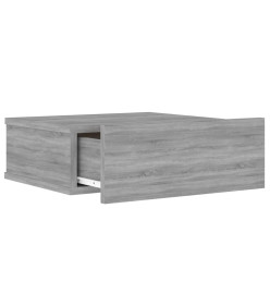 Table de chevet flottante Sonoma gris 40x30x15 cm