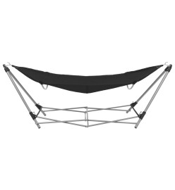 Hamac avec support pliable Noir