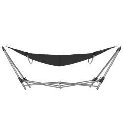 Hamac avec support pliable Noir