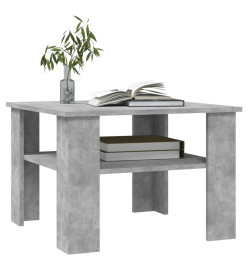 Table basse Gris béton 60 x 60 x 42 cm Aggloméré